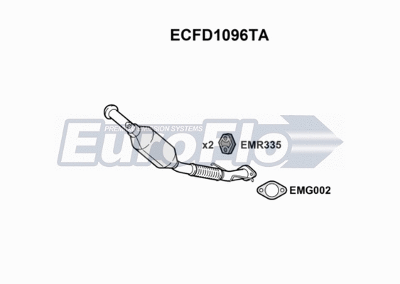 Catalytic Converter (ECFD1096TA)