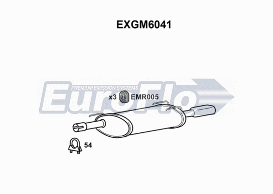 Rear Muffler (EXGM6041)