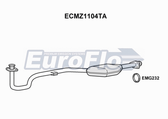 Catalytic Converter (ECMZ1104TA)
