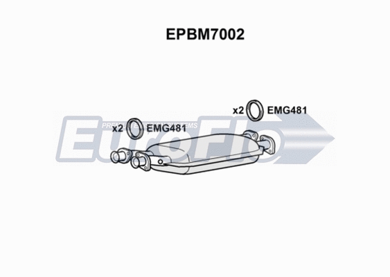 Soot/Particulate Filter, exhaust system (EPBM7002)
