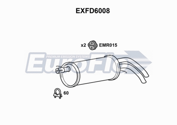 Rear Muffler (EXFD6008)