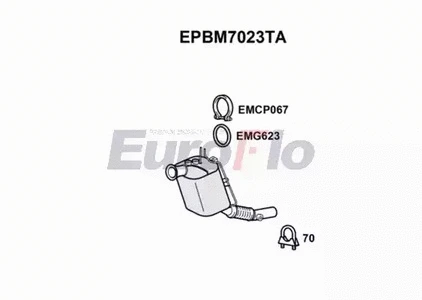 Soot/Particulate Filter, exhaust system (EPBM7023TA)