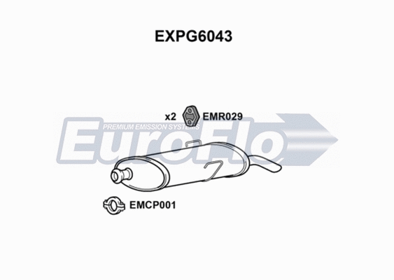Rear Muffler (EXPG6043)