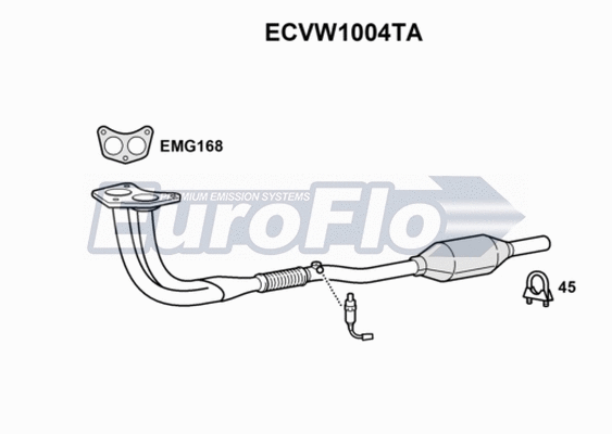 Catalytic Converter (ECVW1004TA)