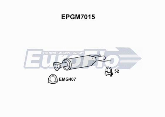 Soot/Particulate Filter, exhaust system (EPGM7015)