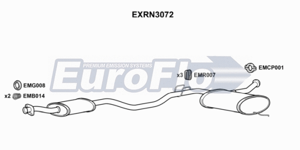 Centre Muffler (EXRN3072)