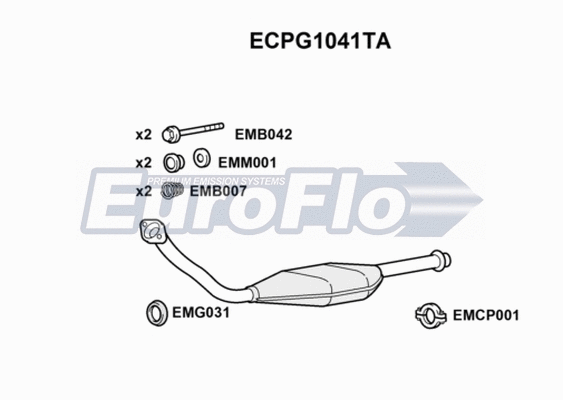 Catalytic Converter (ECPG1041TA)