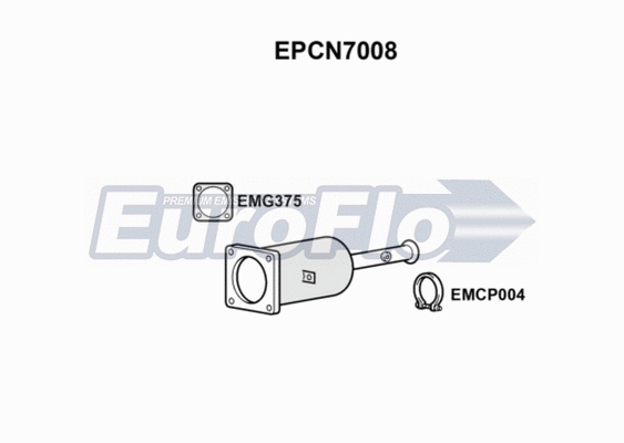 Soot/Particulate Filter, exhaust system (EPCN7008)