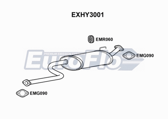 Centre Muffler (EXHY3001)