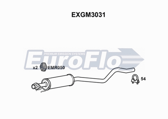 Centre Muffler (EXGM3031)