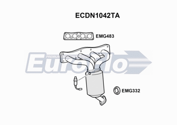 Catalytic Converter (ECDN1042TA)