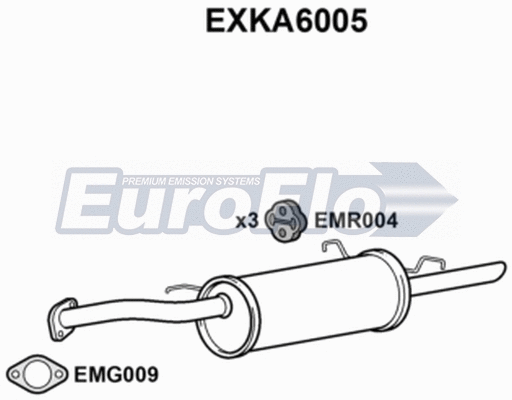 Rear Muffler (EXKA6005)