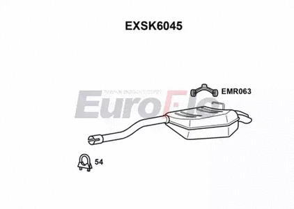 Rear Muffler (EXSK6045)