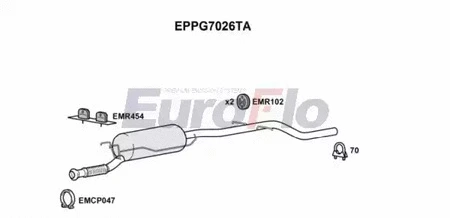 Soot/Particulate Filter, exhaust system (EPPG7026TA)