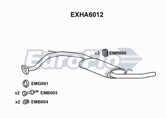 Rear Muffler (EXHA6012)