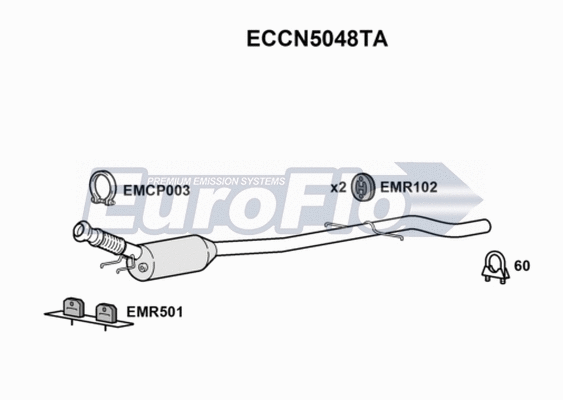 Catalytic Converter (ECCN5048TA)