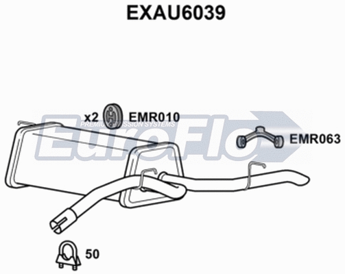 Rear Muffler (EXAU6039)