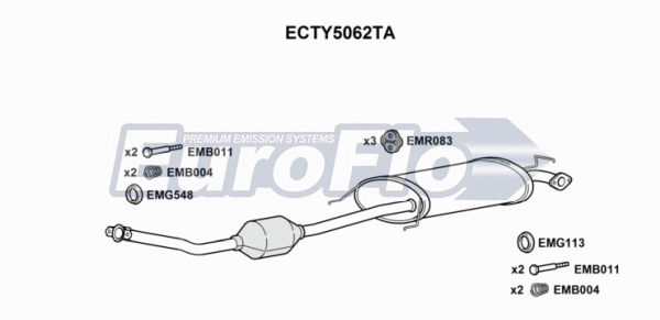 Catalytic Converter (ECTY5062TA)