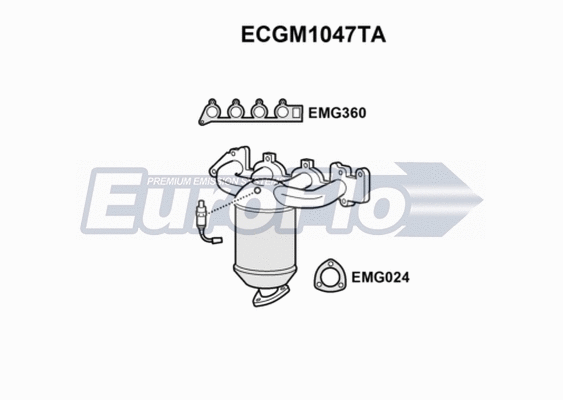 Catalytic Converter (ECGM1047TA)