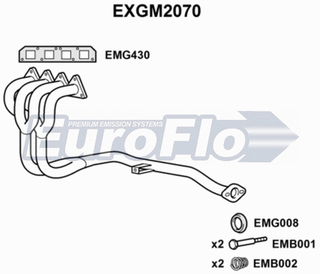 Exhaust Pipe (EXGM2070)