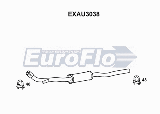 Centre Muffler (EXAU3038)