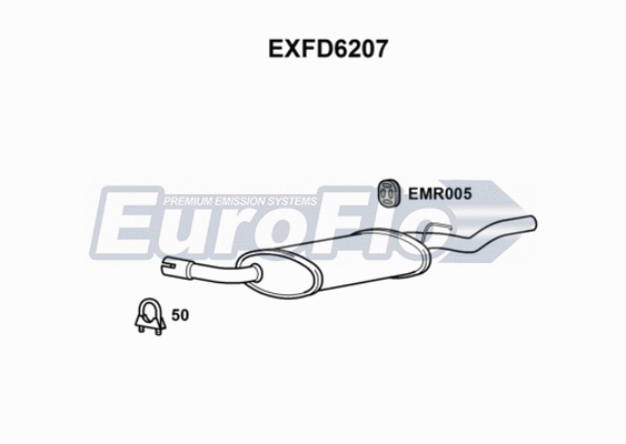 Rear Muffler (EXFD6207)