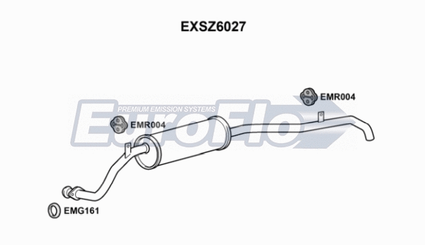 Rear Muffler (EXSZ6027)