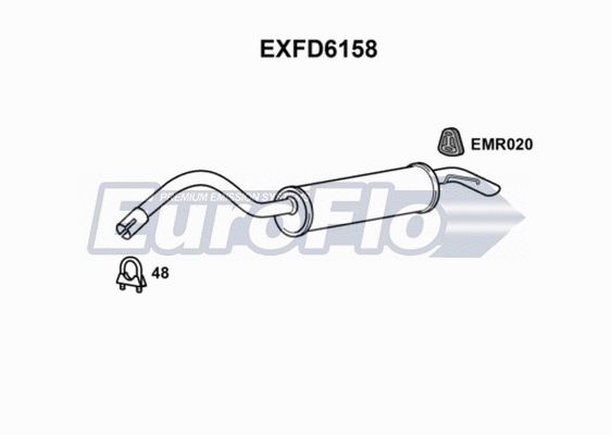Rear Muffler (EXFD6158)