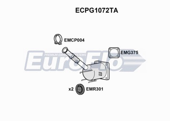 Catalytic Converter (ECPG1072TA)