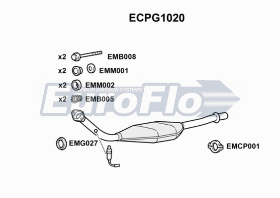 Catalytic Converter (ECPG1020)