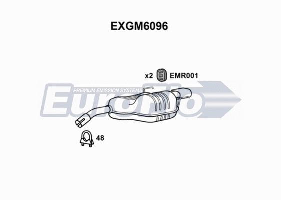 Rear Muffler (EXGM6096)