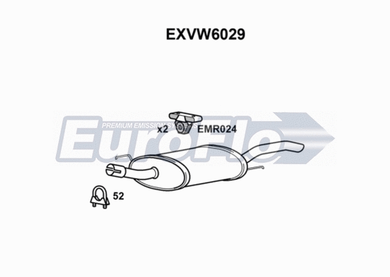 Rear Muffler (EXVW6029)