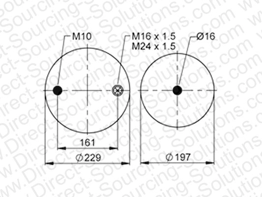 Bellow, air suspension (270168)