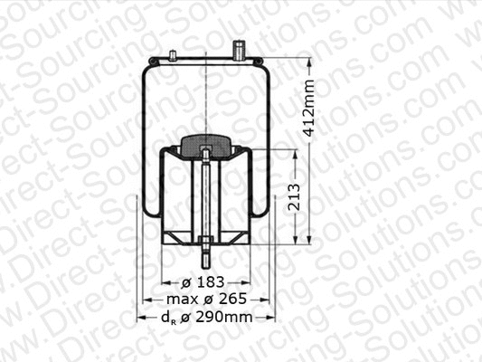 Bellow, air suspension (6270012)
