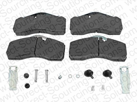 Brake Pad Set, disc parking brake (960015OEM)