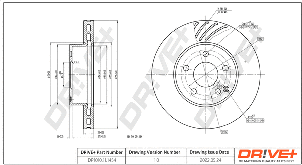 Brake Disc (DP1010.11.1454)