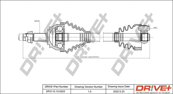 Drive Shaft (DP2110.10.0323)