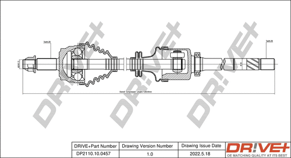 Drive Shaft (DP2110.10.0457)