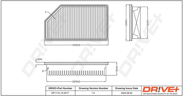 Air Filter (DP1110.10.0517)