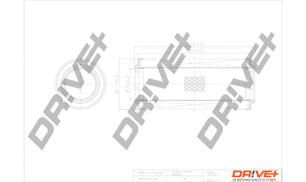 Air Filter (DP1110.10.0726)