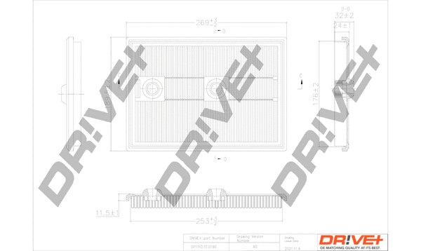 Air Filter (DP1110.10.0190)