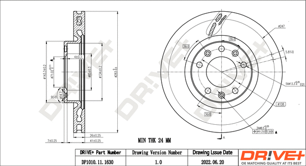 Brake Disc (DP1010.11.1630)