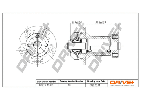 Water Pump, engine cooling (DP2310.10.068)