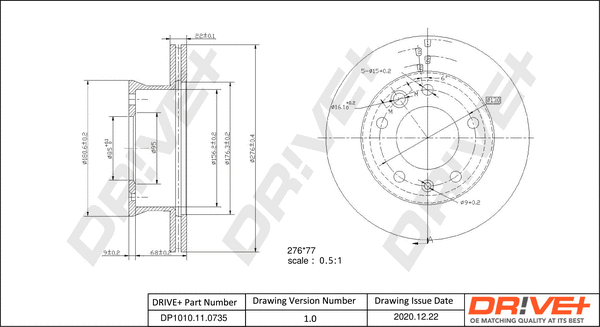 Brake Disc (DP1010.11.0735)