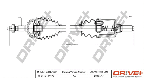 Drive Shaft (DP2110.10.0173)