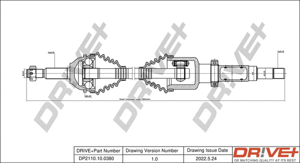 Drive Shaft (DP2110.10.0380)