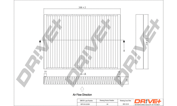 Filter, cabin air (DP1110.12.0185)