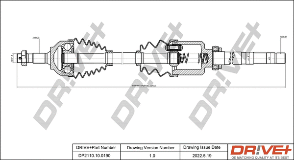 Drive Shaft (DP2110.10.0190)