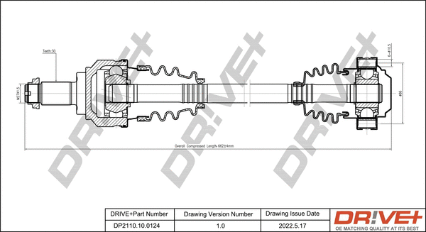 Drive Shaft (DP2110.10.0124)