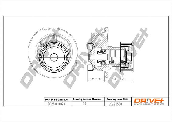Water Pump, engine cooling (DP2310.10.028)